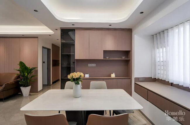 108㎡實(shí)用型現(xiàn)代三居，寬敞布局外加暖色系軟裝，享受舒適生活